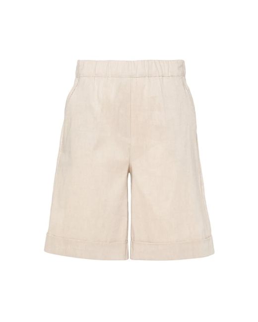D.exterior Natural Casual Shorts