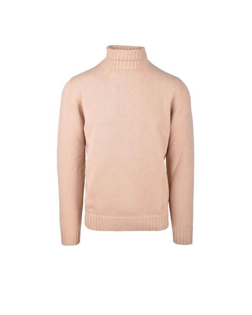 Alpha Studio Pink Cashmere Knitwear for men