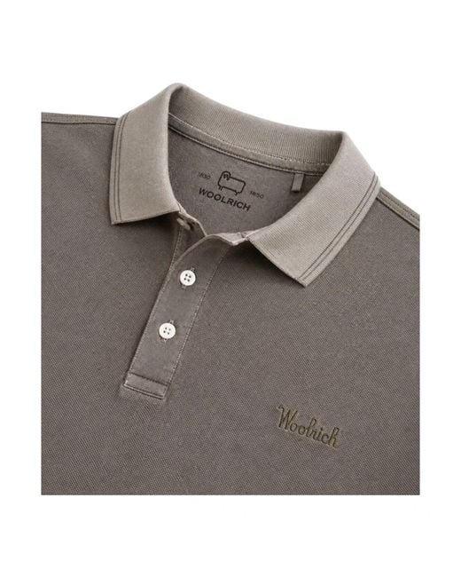 Woolrich Gray Polo Shirts for men