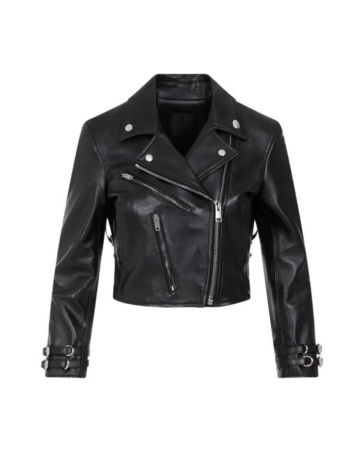 Leather jackets Givenchy de color Black