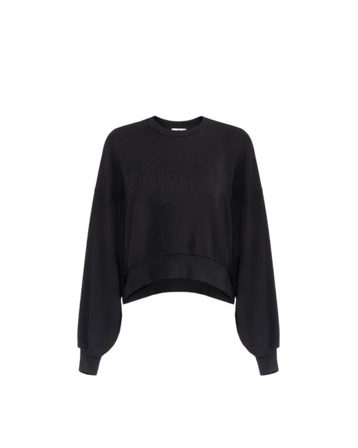 Elisabetta Franchi Sweatshirt Met Logo in het Black