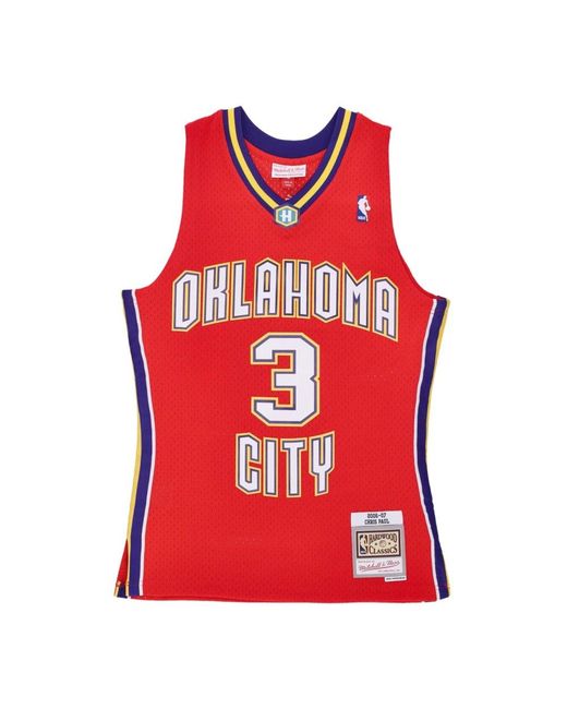 Mitchell & Ness Red Sleeveless Tops for men