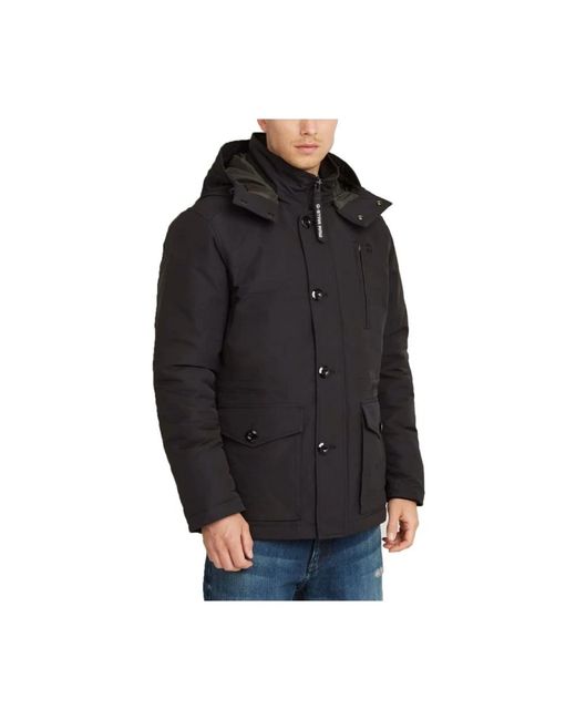 G-Star Jassen ,Zwart ,Polyester Vodan Padded Hdd Jkt in het Black voor heren