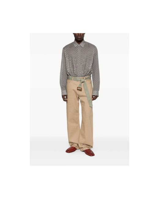 Dries Van Noten Gray Casual Shirts for men