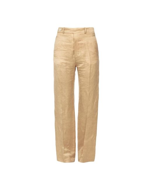 Alysi Natural Straight Trousers