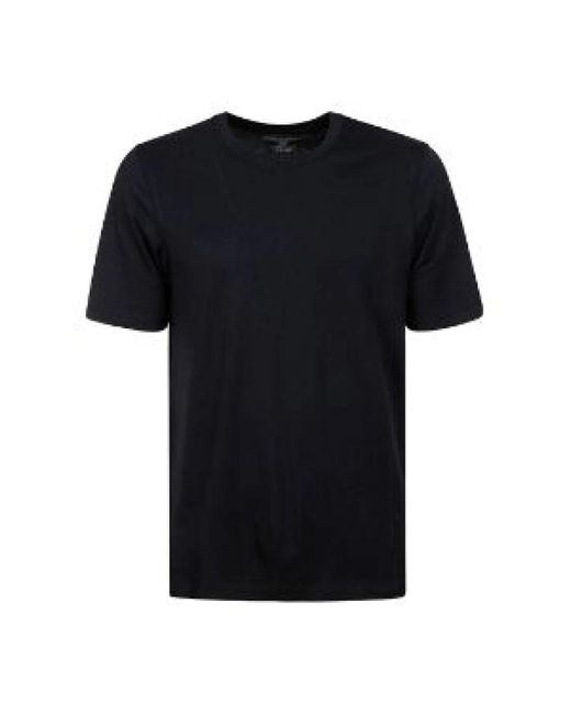 Majestic Filatures Kurzarm rundhals t-shirt,graues lyocell halbärmeliges t-shirt in Black für Herren