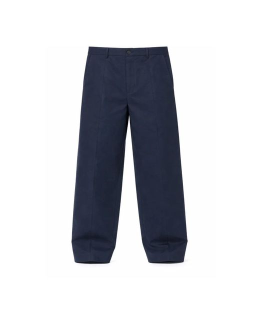 Nine:inthe:morning Blue Wide Trousers for men