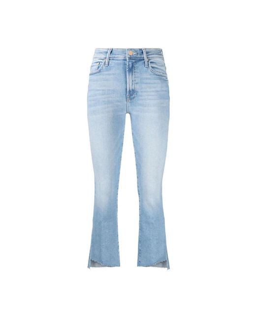 Mother Blue Boot-Cut Jeans