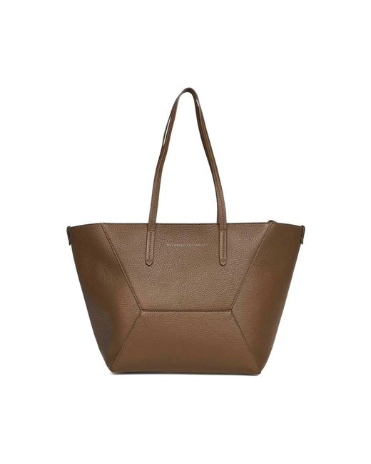 Brunello Cucinelli Brown Shopping Bags