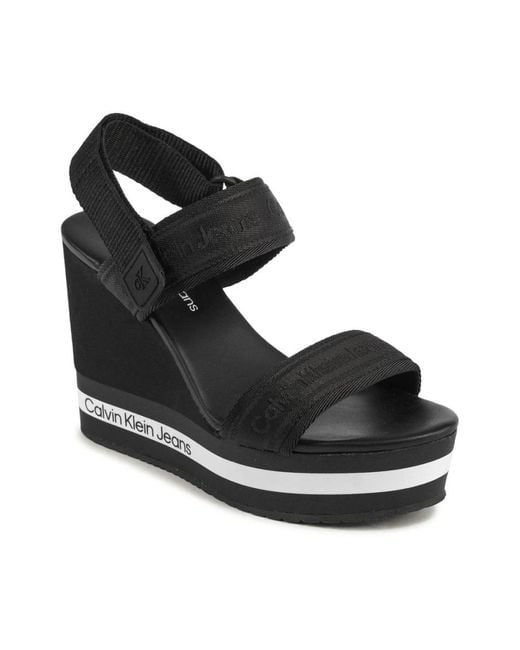 Calvin Klein Black Wedges