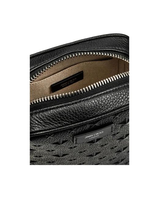 Jimmy Choo Black Messenger Bags for men