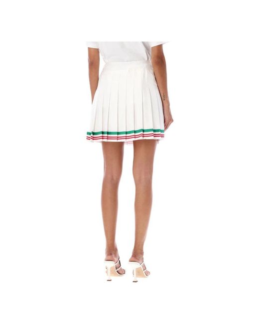 Casablancabrand White Short Skirts