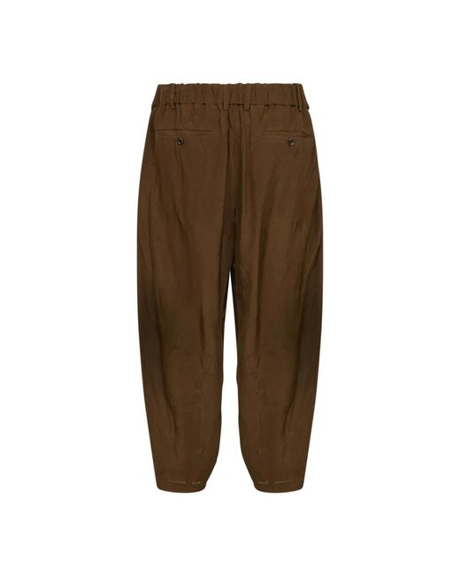 Uma Wang Green Straight Trousers for men