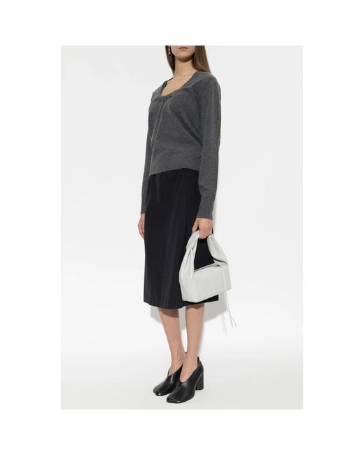 Maison Margiela Gray V-Neck Knitwear