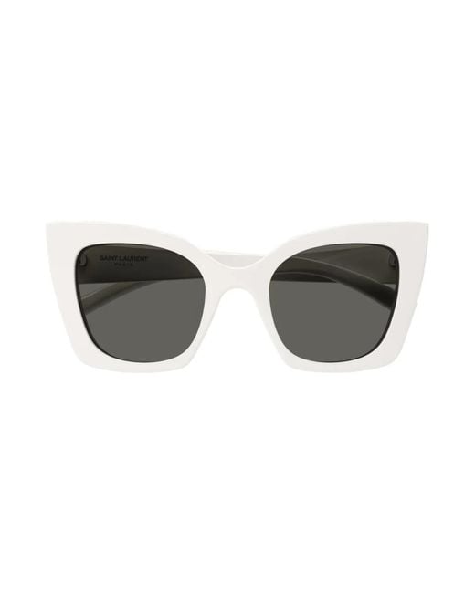 Saint Laurent White Sunglasses