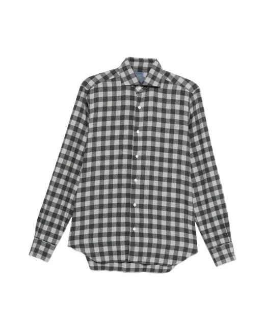 Barba Napoli Casual Shirts in het Gray voor heren