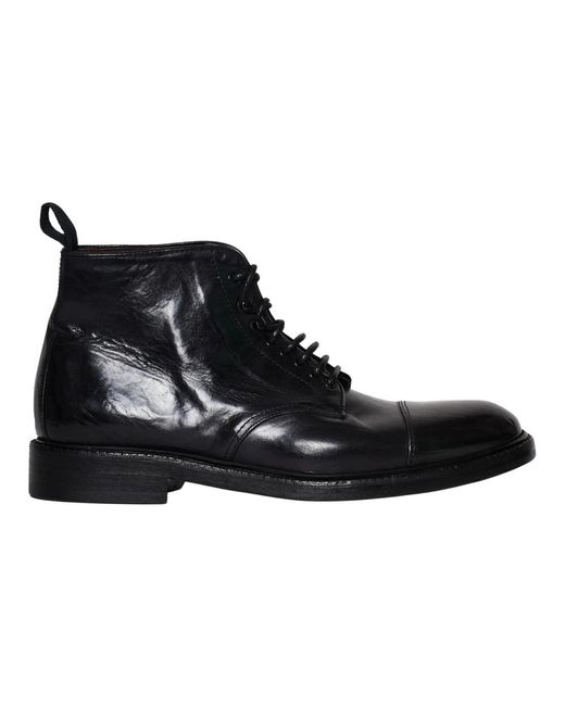 Stivaletti in pelle nera di Green George in Black da Uomo