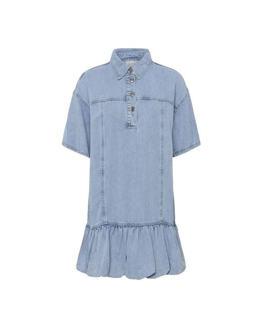 Gestuz Blue Shirt Dresses