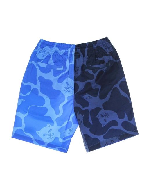 RIPNDIP Badmode ,Blauw ,Polyester Blauwe Zwemshorts Waterafstotend Elastische Taille in het Blue voor heren