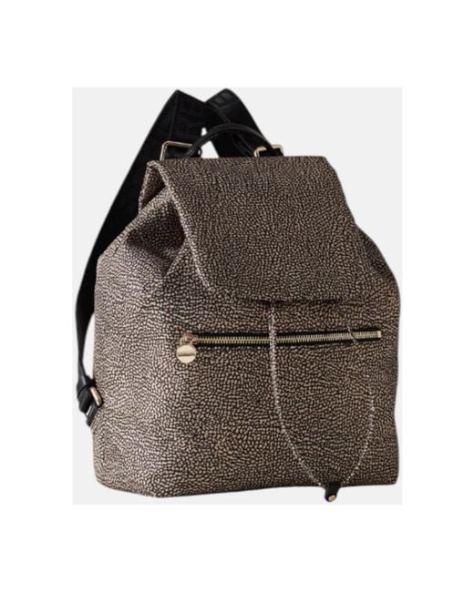 Borbonese Brown Backpacks