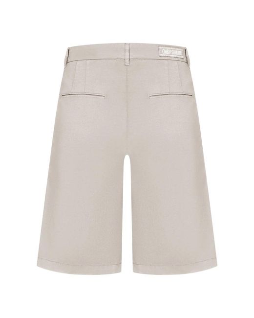 Cambio Gray Casual Shorts