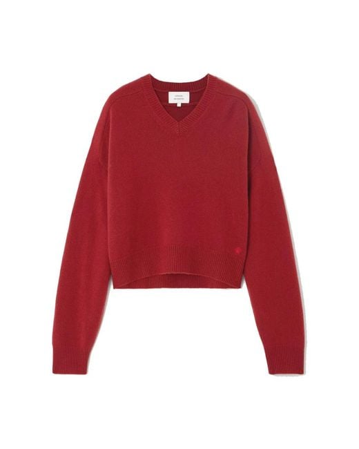 Loulou de Saison Red Cashmere Knitwear