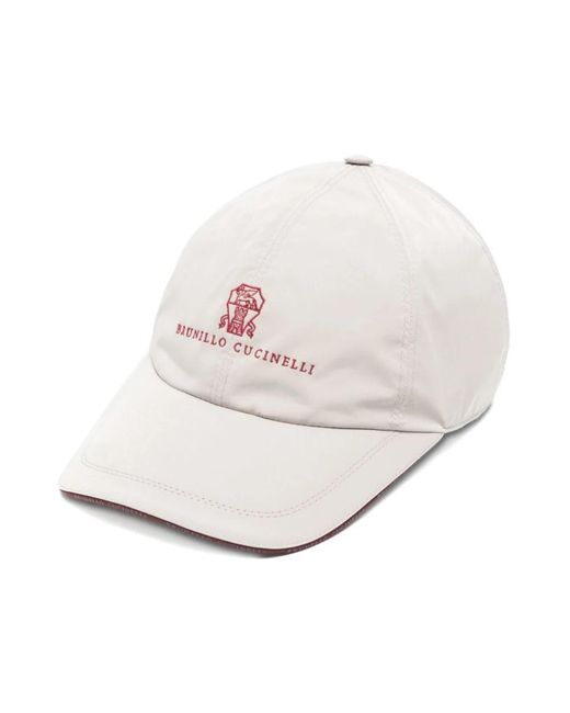 Caps di Brunello Cucinelli in White da Uomo
