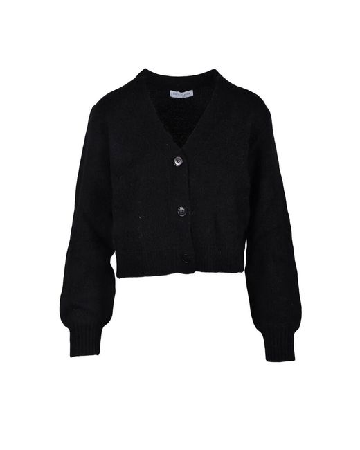 WEILI ZHENG Black Schwarze strickjacke für frauen