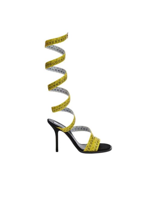 Moschino Metallic High Heel Sandals