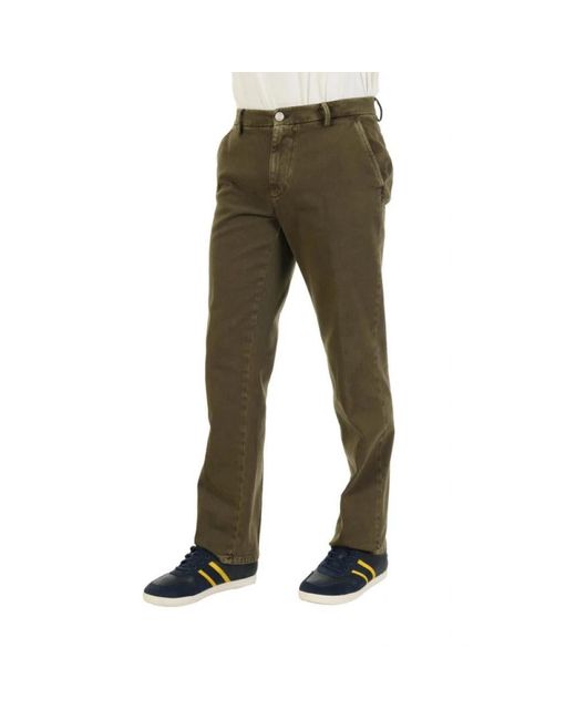 Trussardi Green Chinos for men