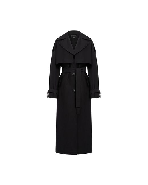Dondup Trenchcoat in het Black