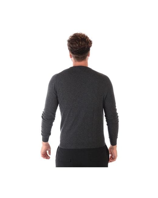 Daniele Alessandrini Black Round-Neck Knitwear for men