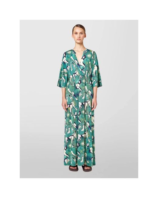 Alpha Studio Elegante Jurk in het Green