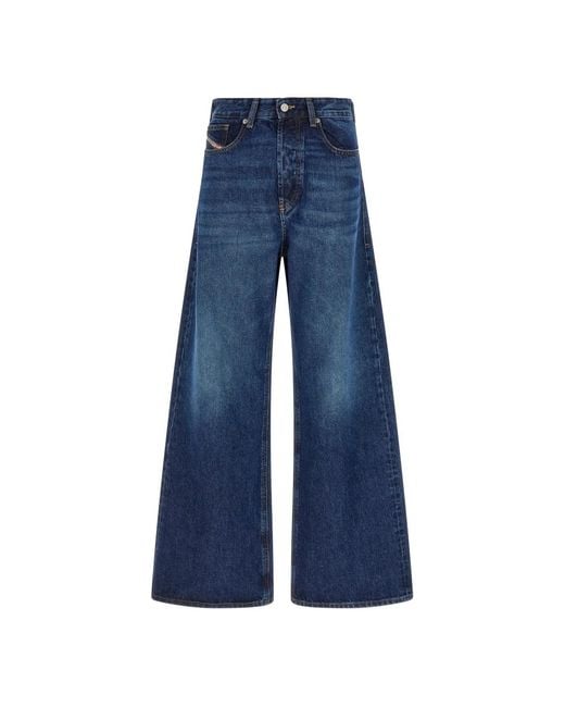 DIESEL Blue Wide Jeans