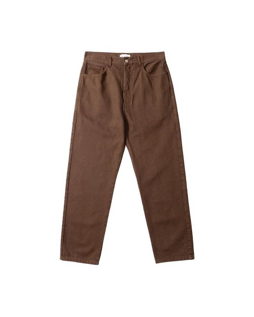 Edmmond Studios Brown Straight Trousers for men