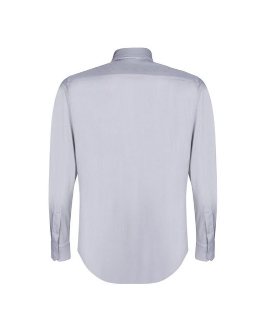 Dell'Oglio Blue Casual Shirts for men
