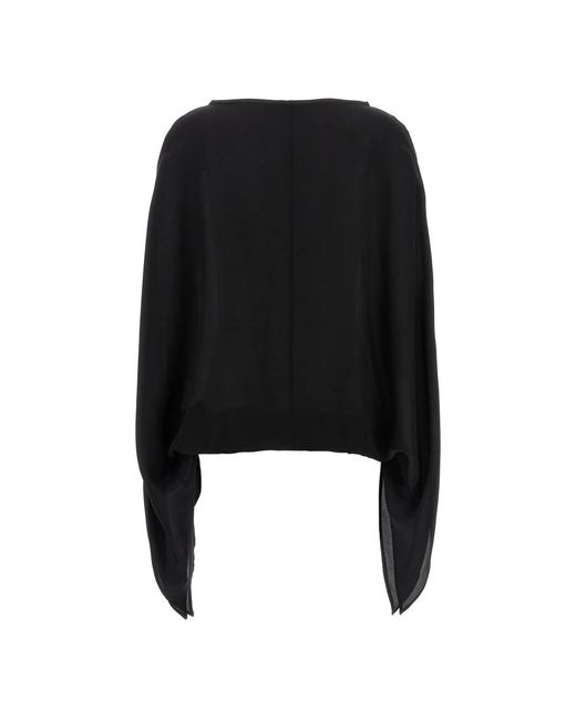 DI.LA3 PARI' Overhemden ,Zwart ,Leer Cristina Blouse in het Black
