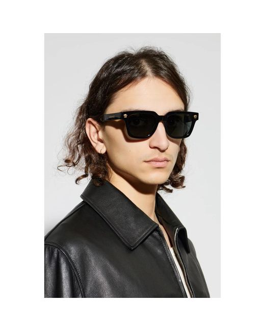 Versace Eckige Sonnenbrille in Gray für Herren