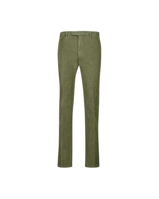 Boglioli Green Slim-Fit Trousers for men