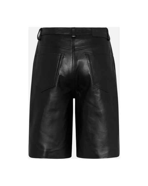Envelope Korte Broeken ,Zwart ,Leer Shorts in het Black