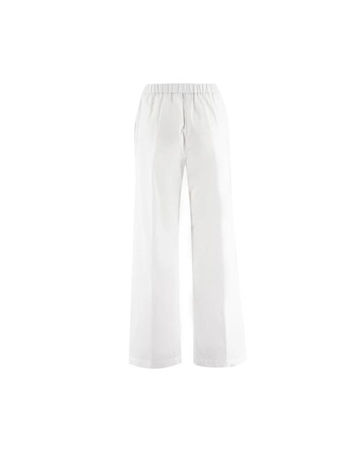 Aspesi Wide Trousers in het White