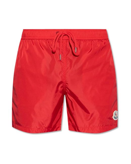 Moncler Red Beachwear for men