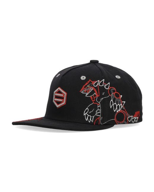 DOLLY NOIRE Accessoires ,Zwart ,Katoen Groudon Snapback in het Black voor heren