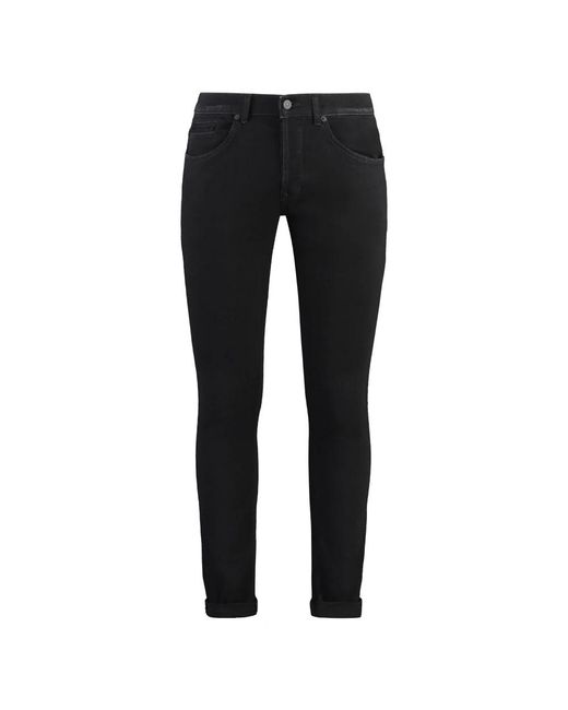 Dondup Black Slim Fit Jeans for men