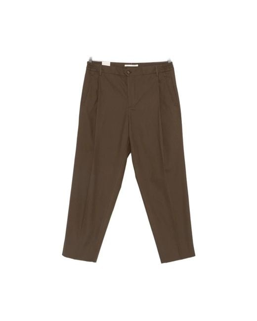 BRIGLIA Brown Chinos for men