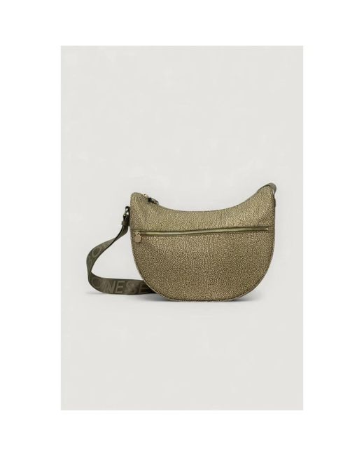 Borbonese Green Luna Bag Middle