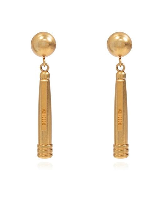 Earrings di Moschino in Metallic