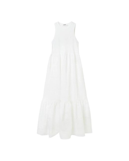 Desigual White Maxi Dresses