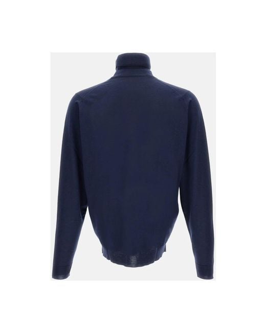 John Smedley Blue Turtlenecks for men