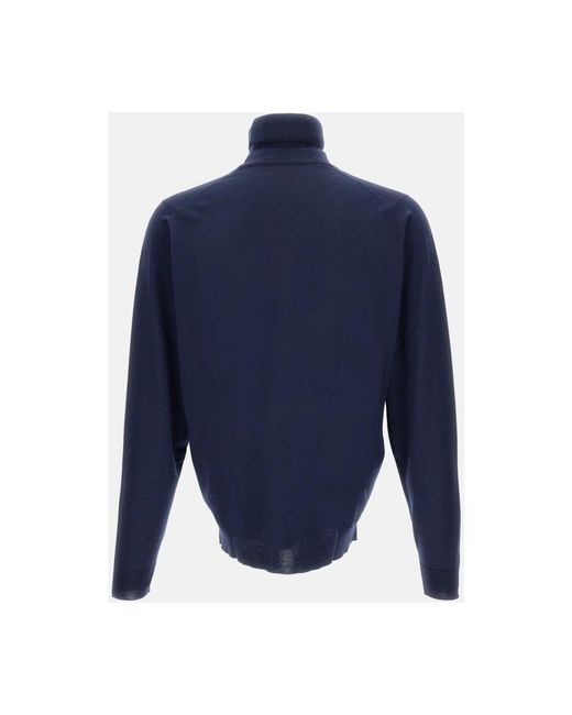 John Smedley Truien & Vesten ,Blauw ,Wol Cherwell Turtleneck in het Blue voor heren